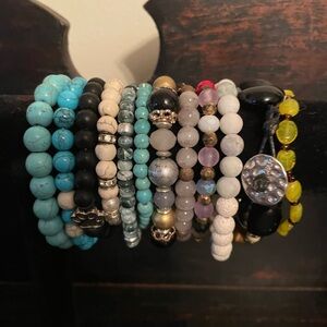 Multi-Color Beaded Bracelet Set